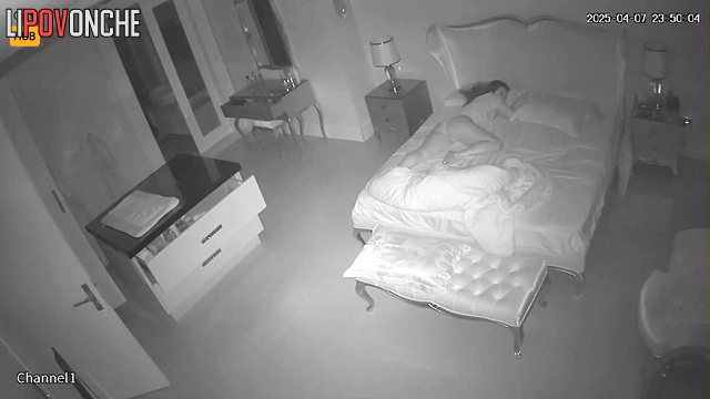 Married couple moaning loud, they love having time together in bed