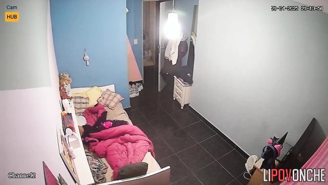 Video of a young Argentine girl cross-dressing from a hidden camera