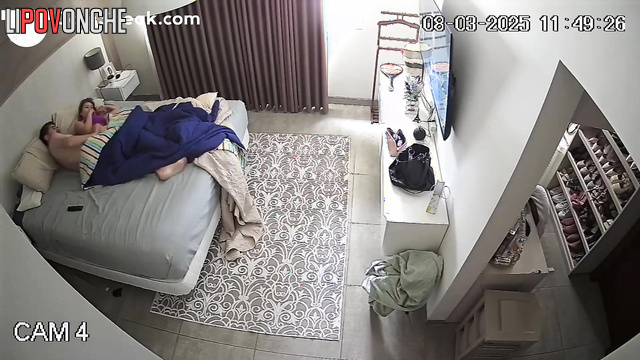 Couple hasn't seen each other for a long time & now they enjoying each other