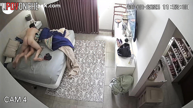 Couple hasn't seen each other for a long time & now they enjoying each other