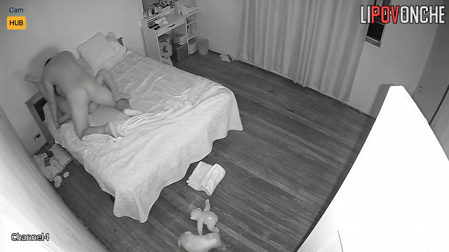 Hot kissing in bed after meeting in the restaurant