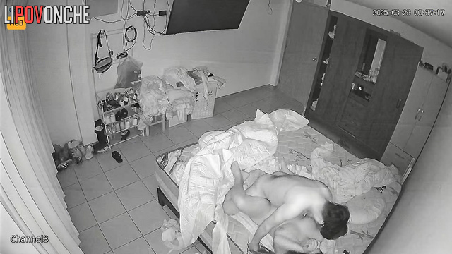 Peruvian beauty has not had time to sleep and her husband is already undressing her