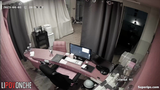 Young asian couple made strange movements at reception
