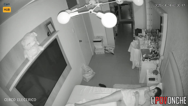 Lonely woman sleeping without panties, solo bedrom video