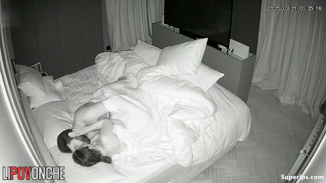 Young slim couple kissing and having 69 sex, watch now