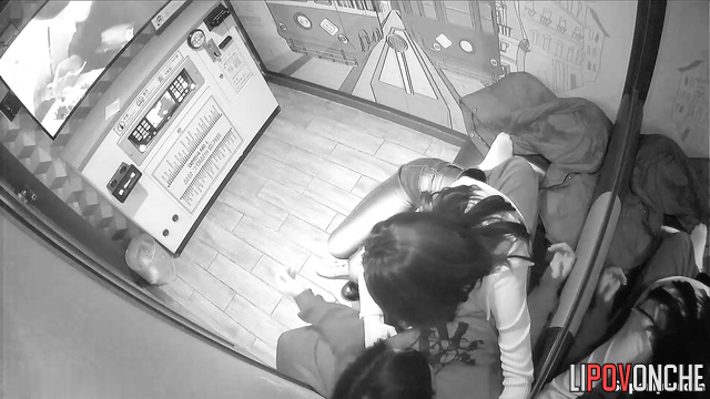 Virgin asian couple enjoying each other in the karaoke booth