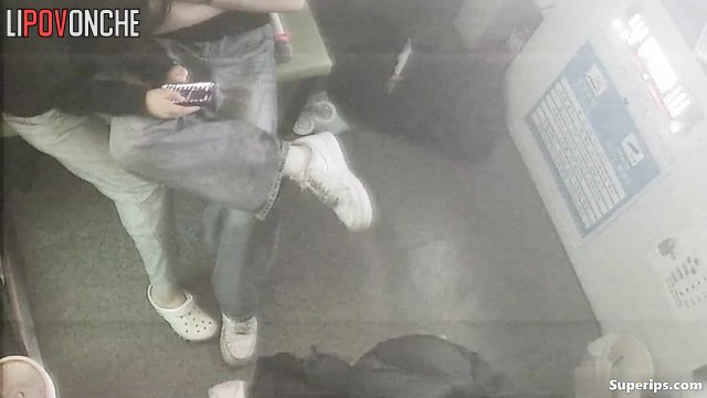 Asian teens made dirty things in a public place (it all ended with cum)