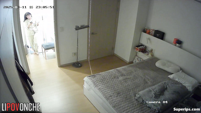 A restless Korean man gave his sleepy, skinny wife several sex rounds