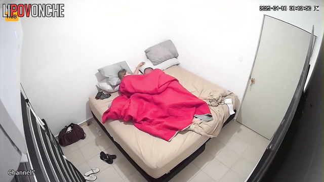 Home hidden camera fixed two people enjoying oral sex
