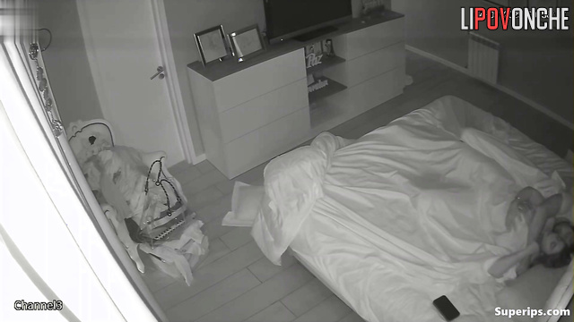 Chubby lady enjoying perfect time with boyfriend in bed