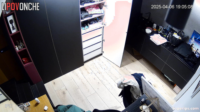 Big-breasted lesbian student tries on new outfits for a outing