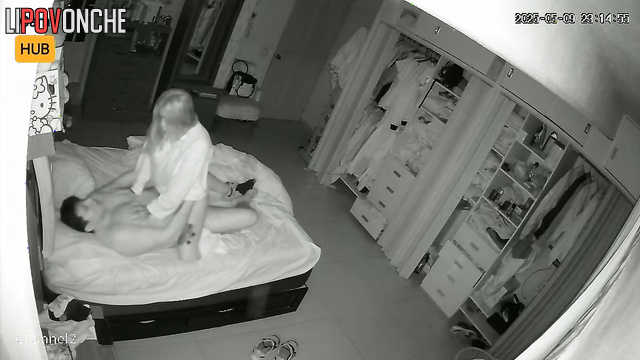 Extravagant wife fell asleep right during an intense fuck with her husband
