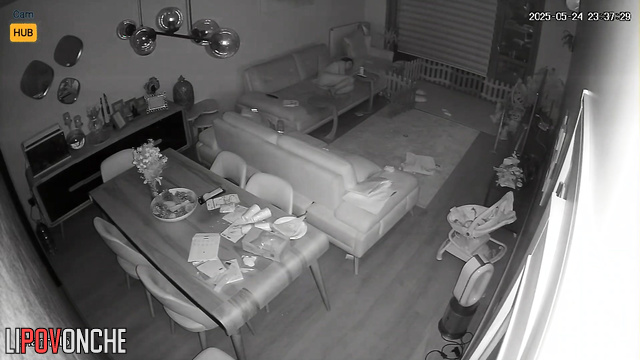 Skinny wife fell asleep naked waiting for her husband to come home from work