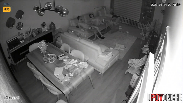Skinny wife fell asleep naked waiting for her husband to come home from work