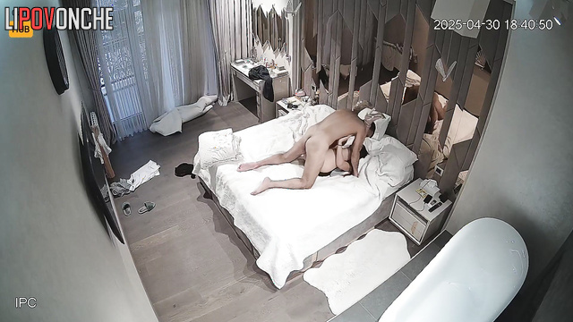 Couple kissing and enjoying nice oral sex / hidden tape