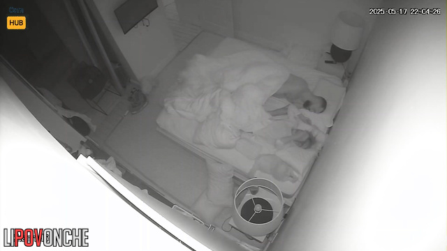Boyfriend teasing his girl in warm bed, watch it now