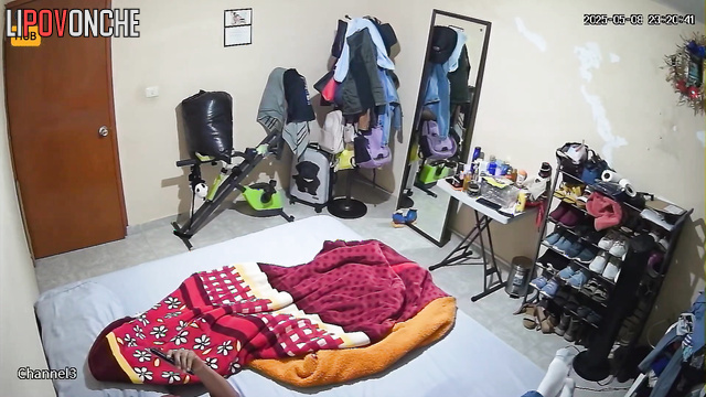 The wife joined her husband in bed, coaxing him to get a little fucking