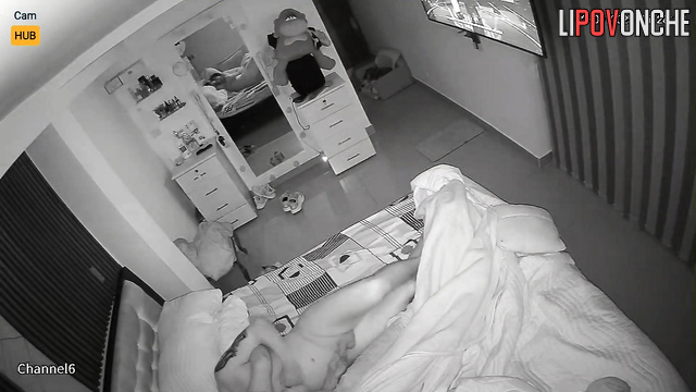 Look how horny they having time in bed, home video