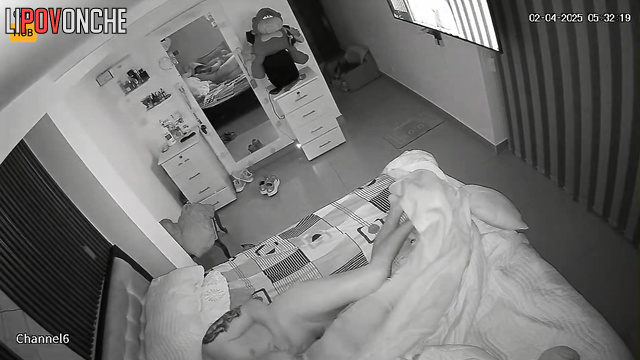 Look how horny they having time in bed, home video