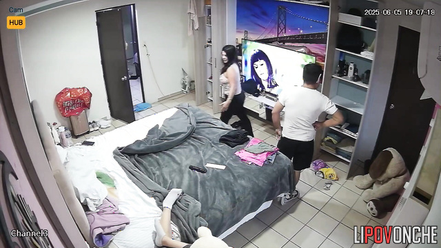 Temperamental lush brunette verbally humiliates her meek husband