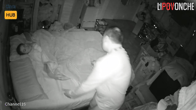 The chubby wife woke up to her husband's fingers in her wet vagina