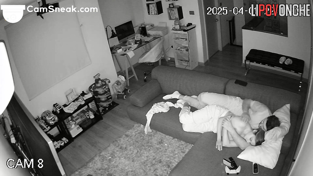 Look what they doing together in bed, hidden camera