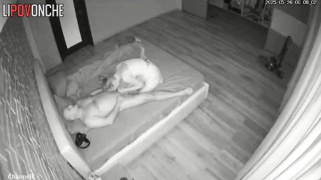 Slutty skinny hottie licks the anus and big hot cock of a bald man