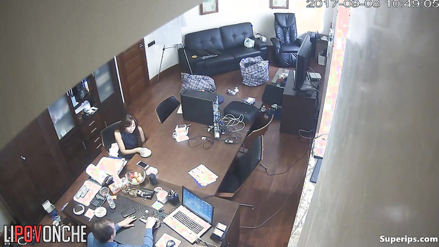 Unhappy boss fucks his skinny secretary in doggystyle position