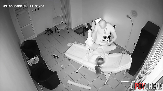 Bald doctor fucked his horny patient hard right in his office