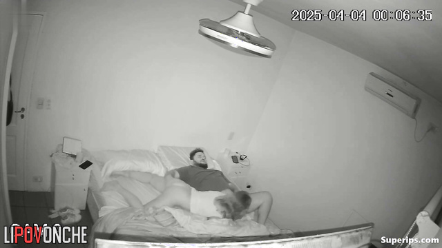 Horny boyfriend and girlfriend having late night sex