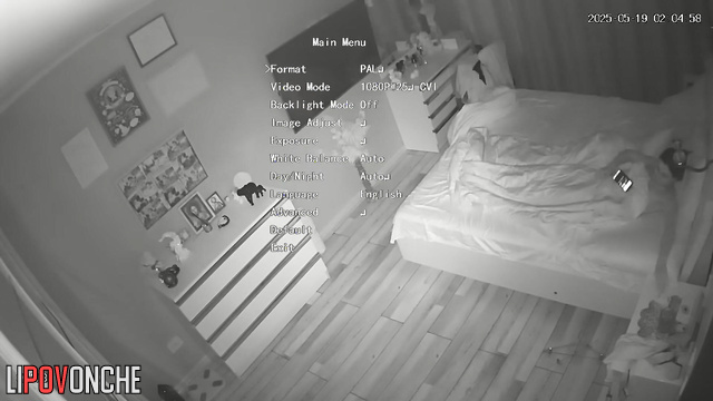 While a guy is on a business trip his girlfriend orgasms from watching porn