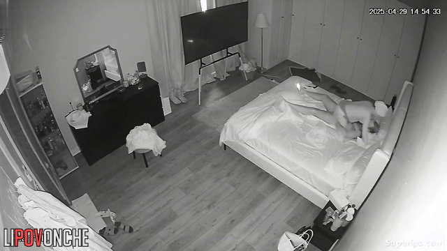Hairy husband fucking his wife so sweet this night