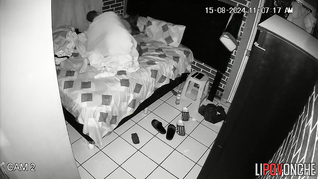 They decided to have some fun at night, spy camera