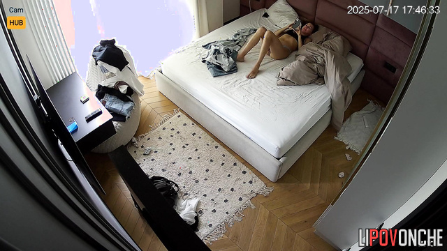 Ukrainian girl doesn't look up from her phone while getting fucked from behind