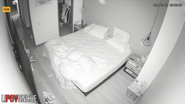 A cute blonde had a luxurious evening sex session with her horny husband