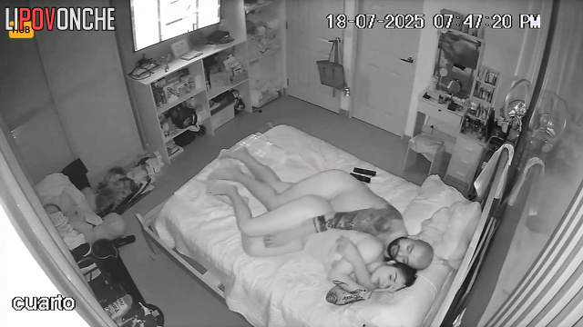Tattooed guy hugging her sweet and wants to fuck, look