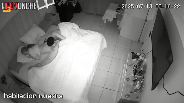 People in love relaxing and fucking on the bed right now