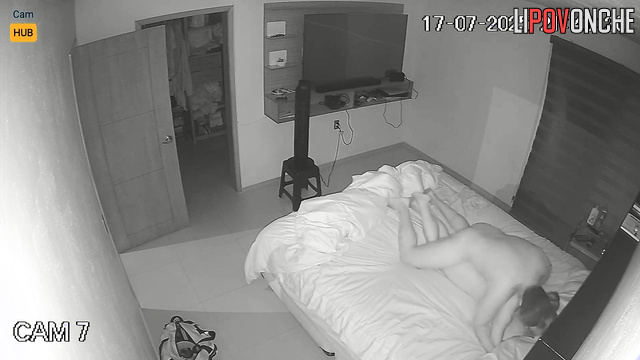Spy hidden camera fixed their night romantic, look