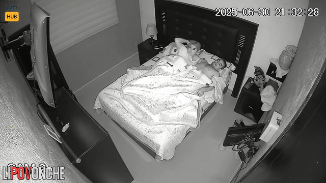 Couple decided to have a romantic night without candles