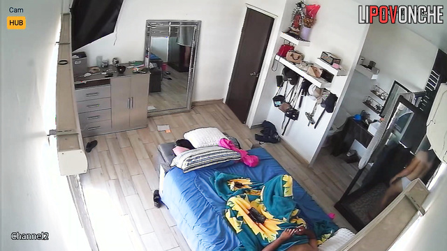 She took his orgasm into her hands, hidden camera