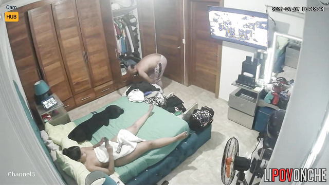 Spouses getting pleasure from knowing that they are being watched in room