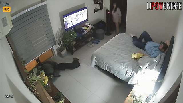 New neighbor installed a cam in their bedroom to do dirty movements