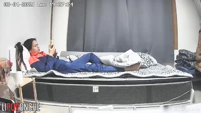 Hidden camera fixed asian love in the bedroom, look