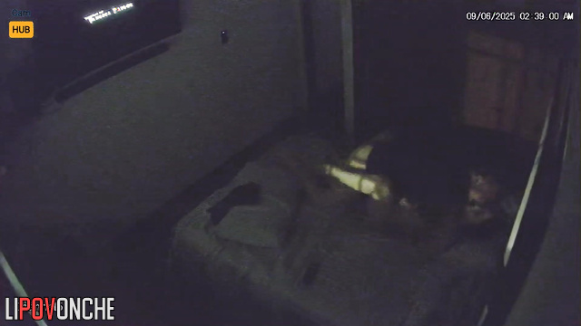 Mexican Lovers relax in warm bed, unaware each move is captured on tape