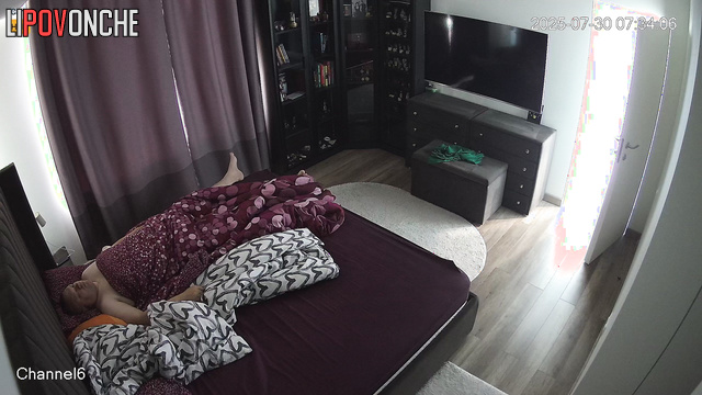 Russian couple fucks softly, not knowing a lens records it all / look