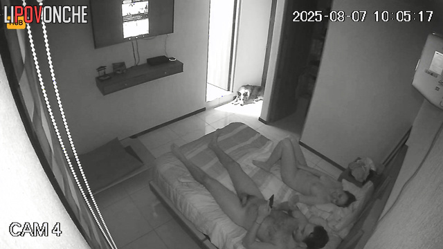 Horny couple fucking and watching porn at the same time