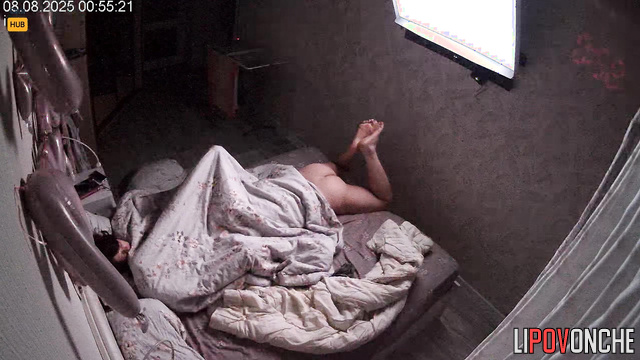 Spouses enjoying oral sex under the blanket, look