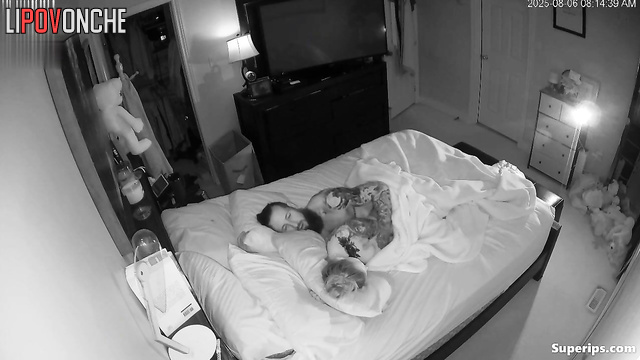 Tattooed couple fucked passionately, unaware that eyes were on their love