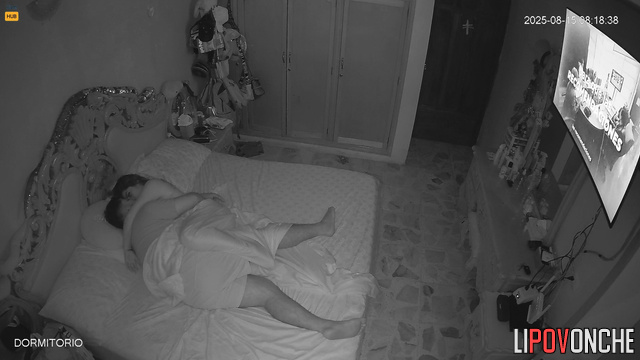 Mexican couple relaxed not knowing a hidden lens captures their daily life