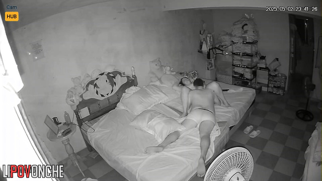 Oral sex as a evening routine, look - bedroom camera